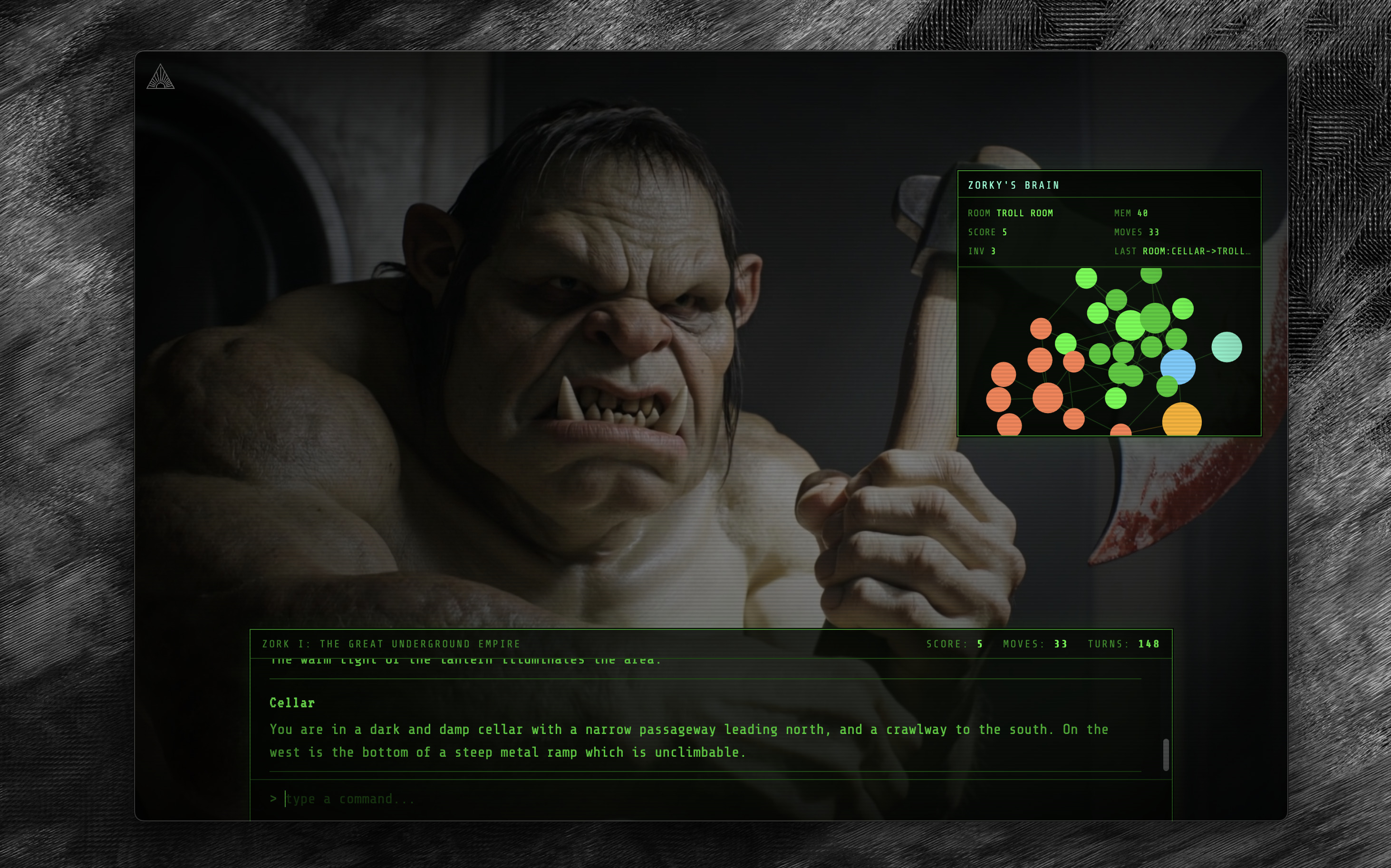 Zork running on MAGE Web